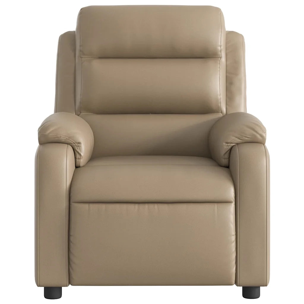 Poltrona Reclinabile Cappuccino in Similpelle 373492