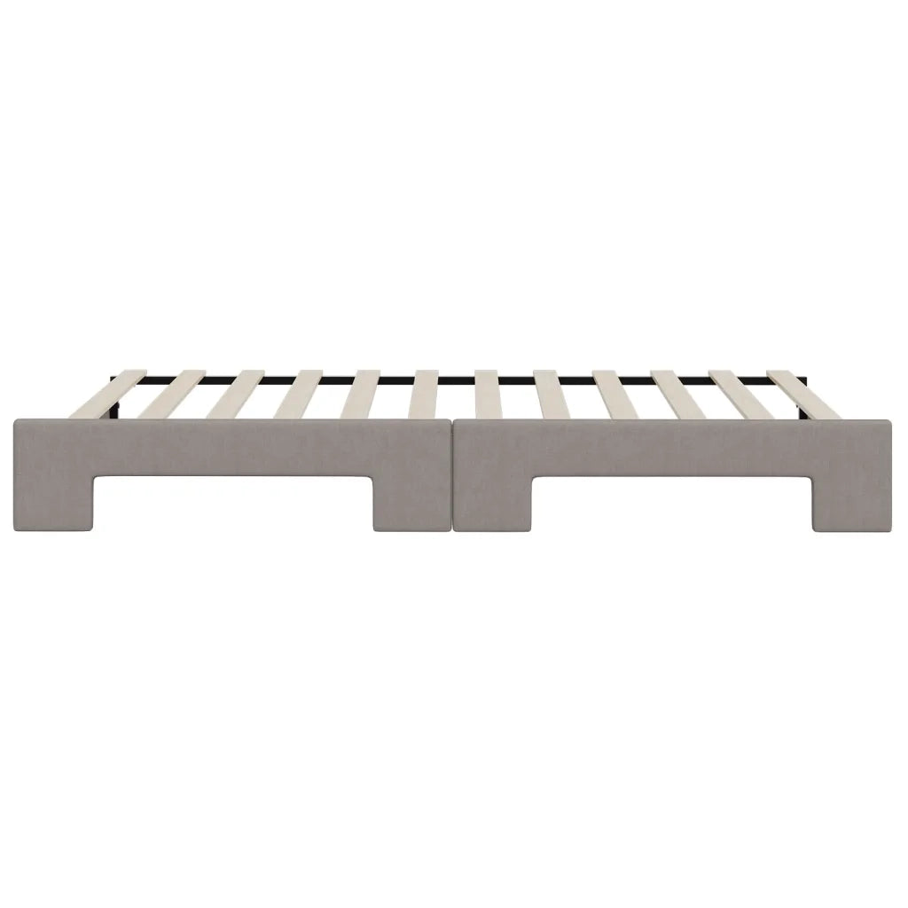 Divano Letto con Letto Estraibile Tortora 80x200 cm Tessuto