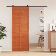 Porta del fienile Marrone cerato 80 x 208 cm