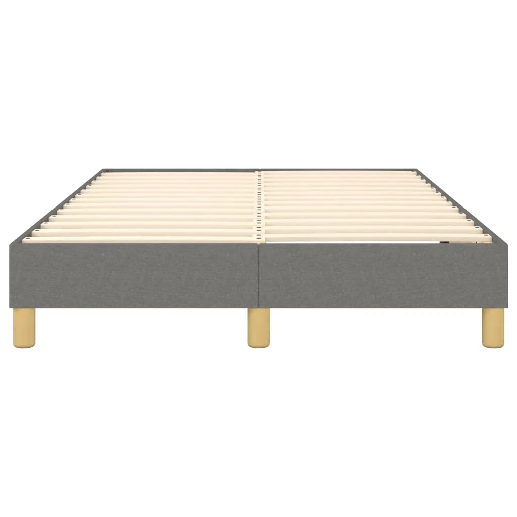 Struttura Letto a Rete a Molle-Giroletto Grigio Scuro 120x200 cm Tessuto 990471