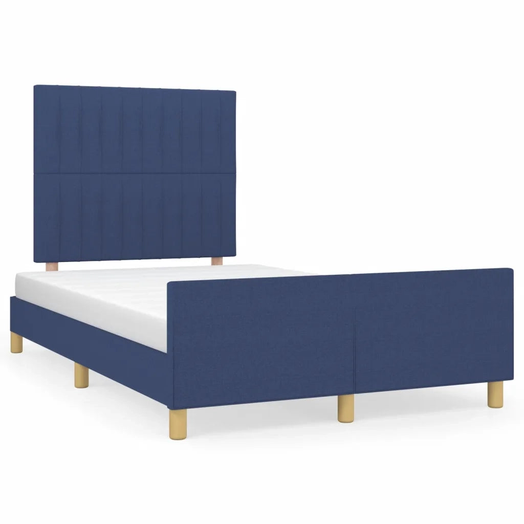 Giroletto senza Materasso-Struttura Letto Blu 120x200 cm in Tessuto 248575