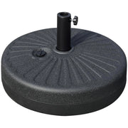 BASE PER OMBRELLONE DA GIARDINO CON PALO CENTRALE 38 E 48 MM IN COLORE NERO