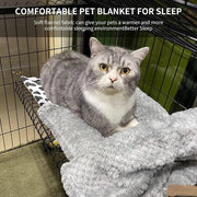 Decken per animali domestici, finitura morbida, deken invernale pesante, deken a pelo di fleece, letto per gatti accogliente 60x40cm