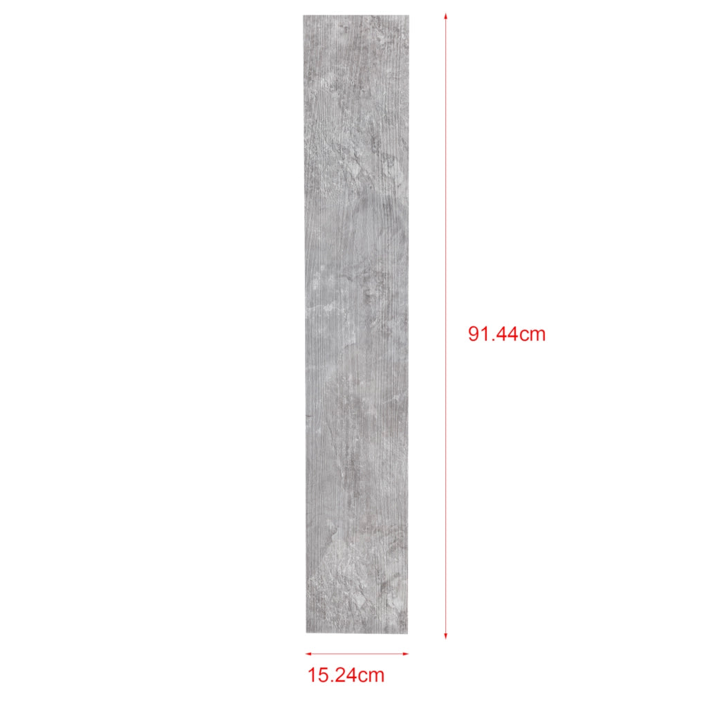 Piastrelle Adesive in PVC (7 listoni = 0,975 m²) Laminato Vinilico Fai da Te Pavimentazione Autoadesiva Rivestimento per Spazi Interni - Effetto Rovere Grigio Ardesia "Slate Grey Oak"