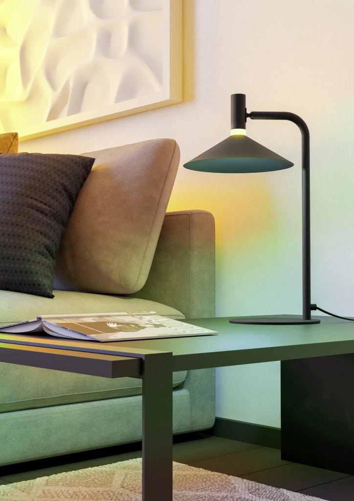Lampada Scrivania Contemporaneo Conomavilla-Z Acciaio Nero Led 7,5W 1000Lm Ip20