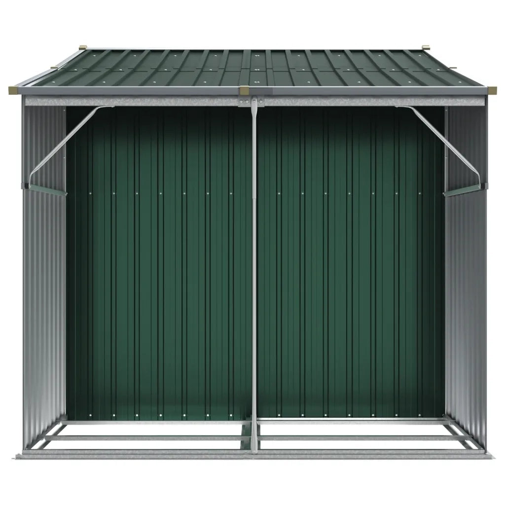 Capanno da Giardino Verde 277x192,5x179 cm in Acciaio Zincato 3188286