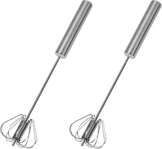Giardino per palline in acciaio inossidabile a metà automatico per cucina - Gardino per uova e mini per latte, cioccolata calda e salse (30 pezzi)