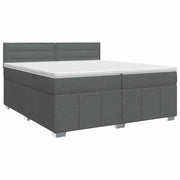 Letto box spring con materasso Grigio Scuro 200 x 200 cm 3451284
