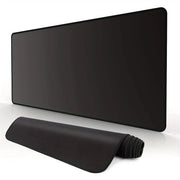 Gamingmuismat in gom con ruote antislip | Sostegno per scrivania con superficie antiscivolo | Bordo con profili di design duraturo | Nero, 90*40 cm
