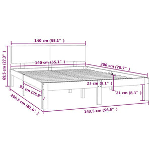 Giroletto in Legno Massello di Pino 140x200 cm cod mxl 53478