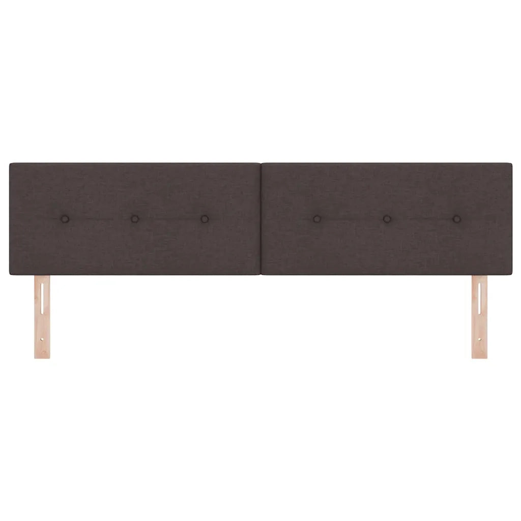 Testiera LED con strisce LED Marrone Scuro 180 cm Tessuto 3338151