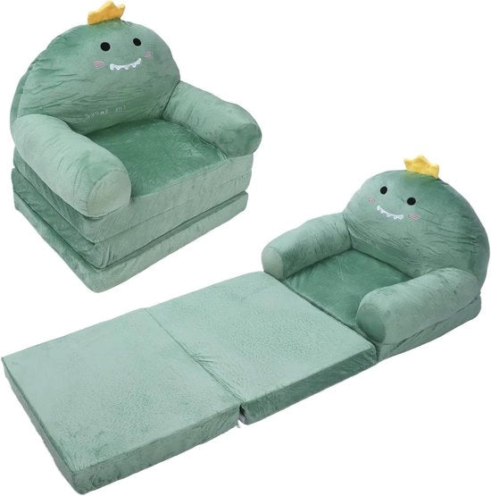 Sedia per Bambini con Banca Opportuna, 3 Strati di Schiuma Flanella, 2-in-1 per Soggiorno, Camera da Letto e Sala Gioco