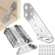 35 Pezzi di Supporto a T per Angolo in Acciaio Inox, Connettori a T Universali in Acciaio Inox, Viti a T per Angolo a Forma Trilatera, Connettore a T Multifunzionale, Connettore a T per Tavoli in Acciaio Inox