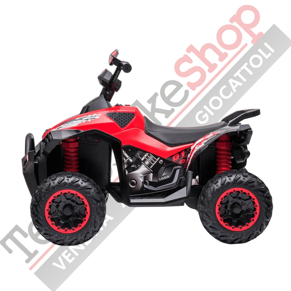 Quad Elettrico per Bambini Quad Medio Sport 12V-Rosso