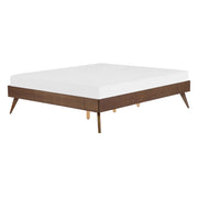 Letto 140 x 200 cm in frassino scuro 160 x 200 cm con rete a doghe
