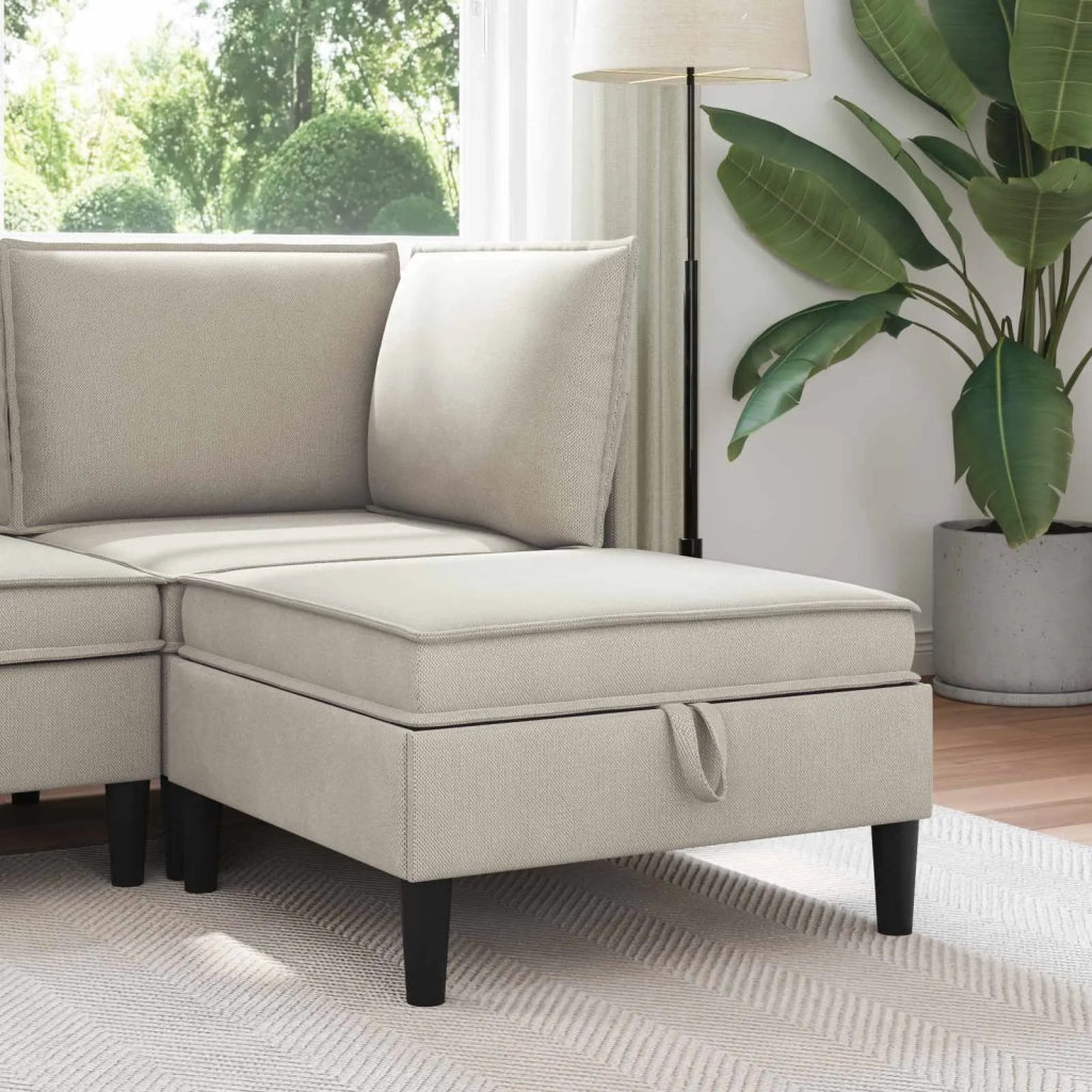Pouf con Storage Avena Velluto 42027144