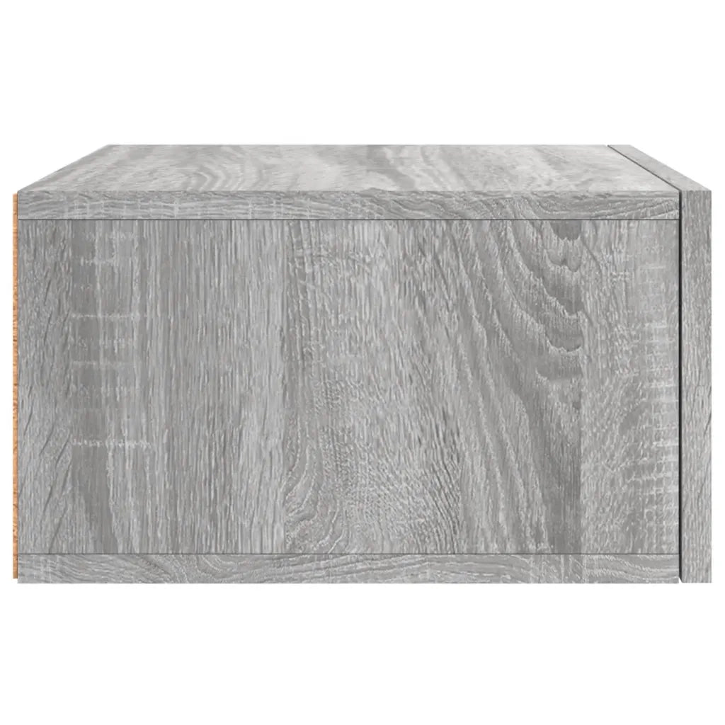 Comodino | Armadio da Notte | Mobiletto da notte a Muro Grigio Sonoma 35x35x20 cm