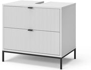 Mobile sottolavabo per bagno Eliza, Quercia vichinga, 70 x 63 cm Con 2 cassetti estraibili