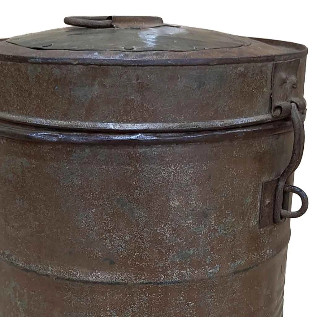 Baule in metallo artigianale 29x29x41h cm