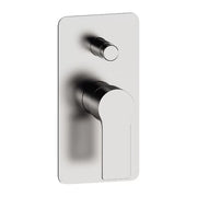 Monocomando a piastra rettangolare ad incasso con deviatore serie Energy