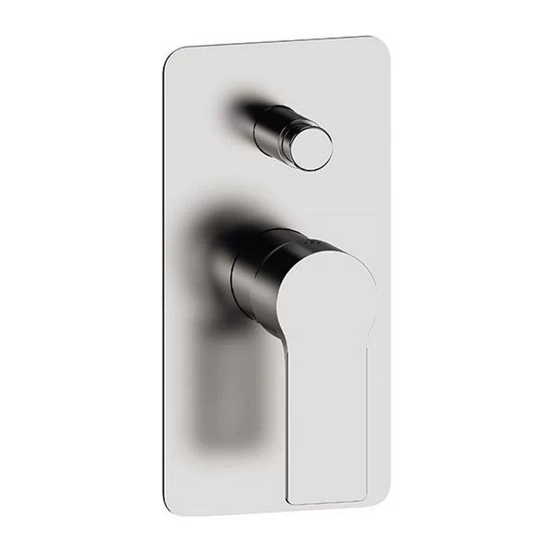 Monocomando a piastra rettangolare ad incasso con deviatore serie Energy