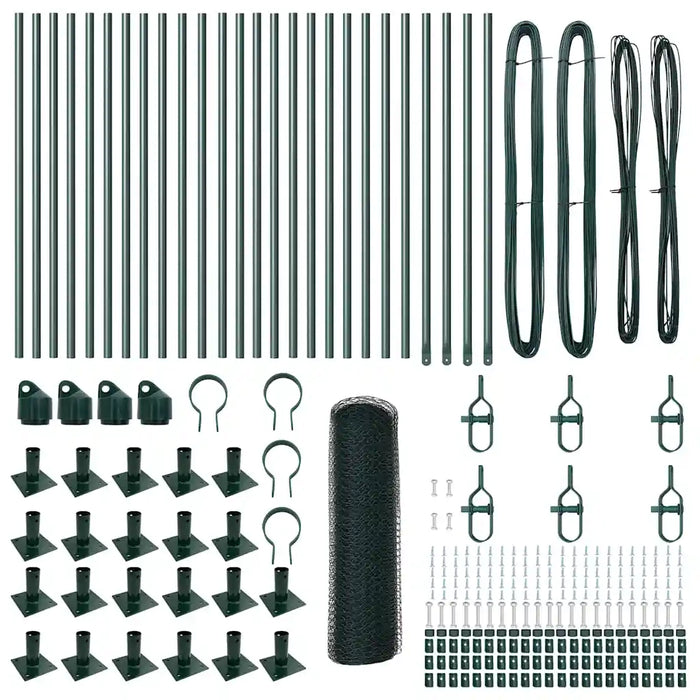 Palo della recinzione Verde 50 x 1 m (rete da 13 mm)