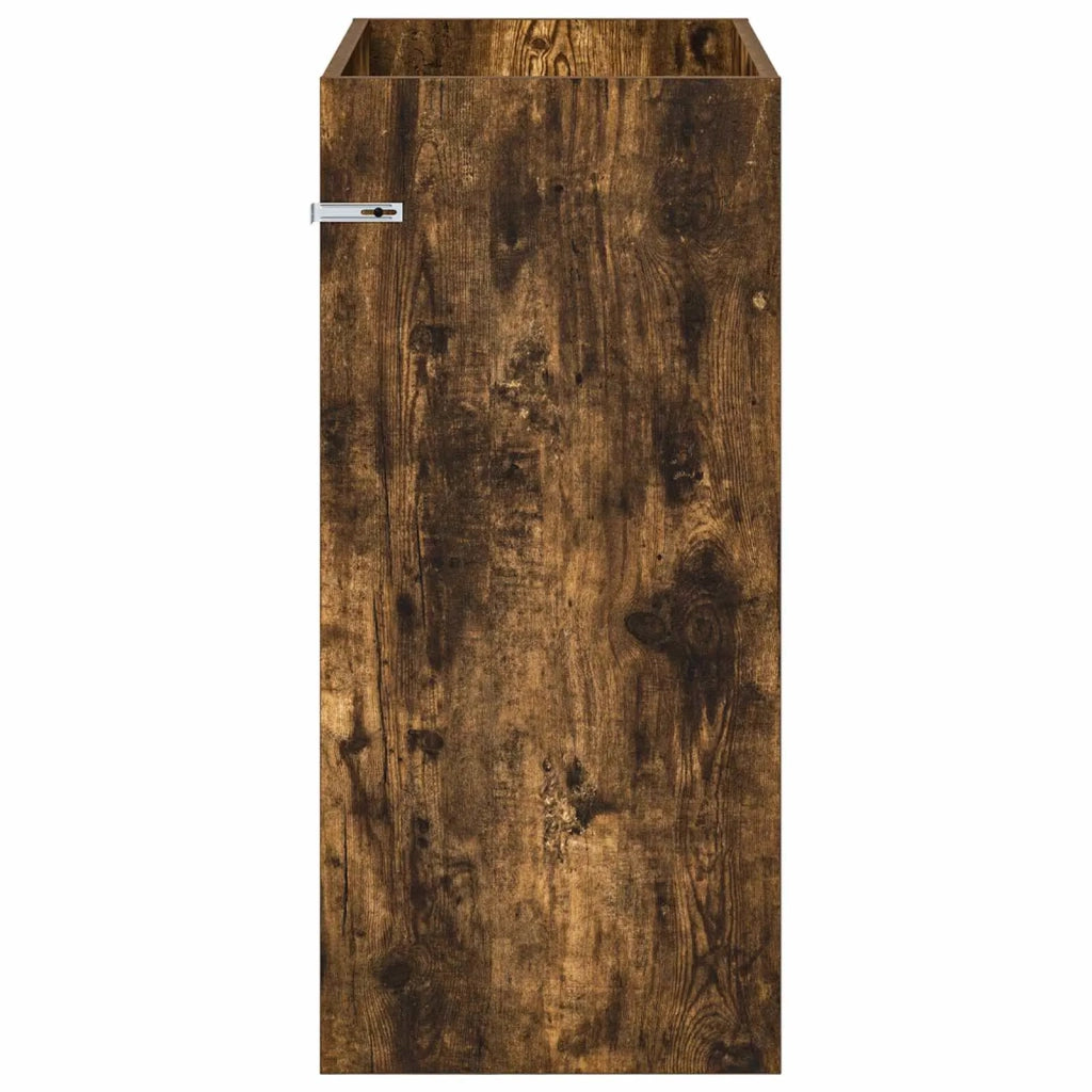 Mobiletto da Bagno Sotto Lavabo Rovere Fumo 78,5 x 37,5 x 81 cm