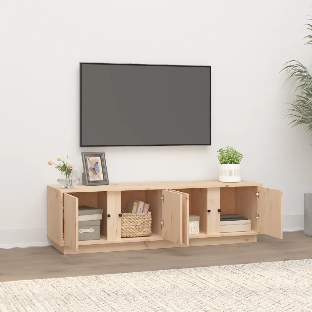 Mobile Porta TV 140x40x40 cm in Legno Massello di Pino 814459
