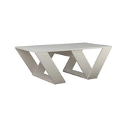 Tavolino da caffè in legno "Pipra" - 110 x 60 x 40 cm - Bianco