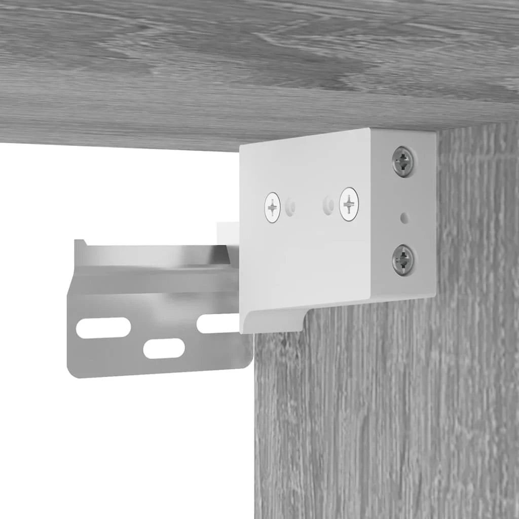 Mobile TV multimediale da parete mensola TV credenza TV per sala da pranzo soggiorno camera da letto 2 pezzi Sonoma 40 x 34,5 x 60 cm grigio 02_0029014