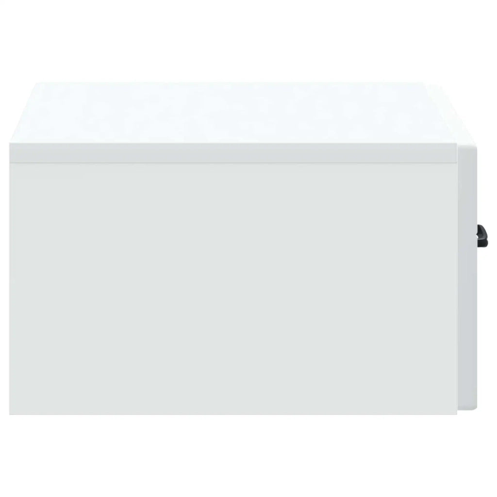 Mobiletto da notte a muro con cassetto Bianco 49 x 34,5 x 20 cm 898955