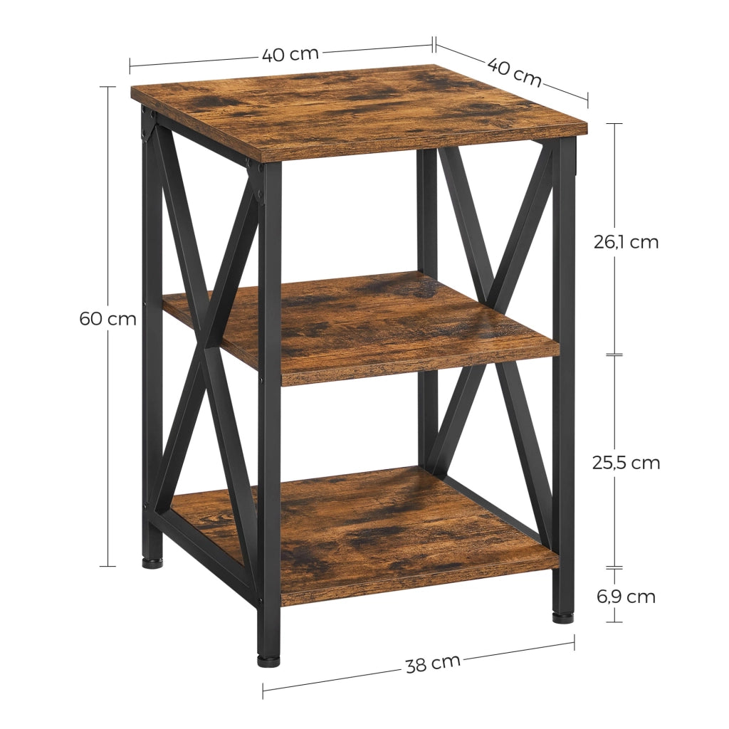 Tavolino da caffè e comodino rustico VALORA - LET278B01