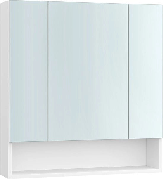 Mobili per la stanza da bagno - Comodino - Spigolo di legno, Vetro - Design moderno - 16,5 cm x 70 cm x 75 cm
