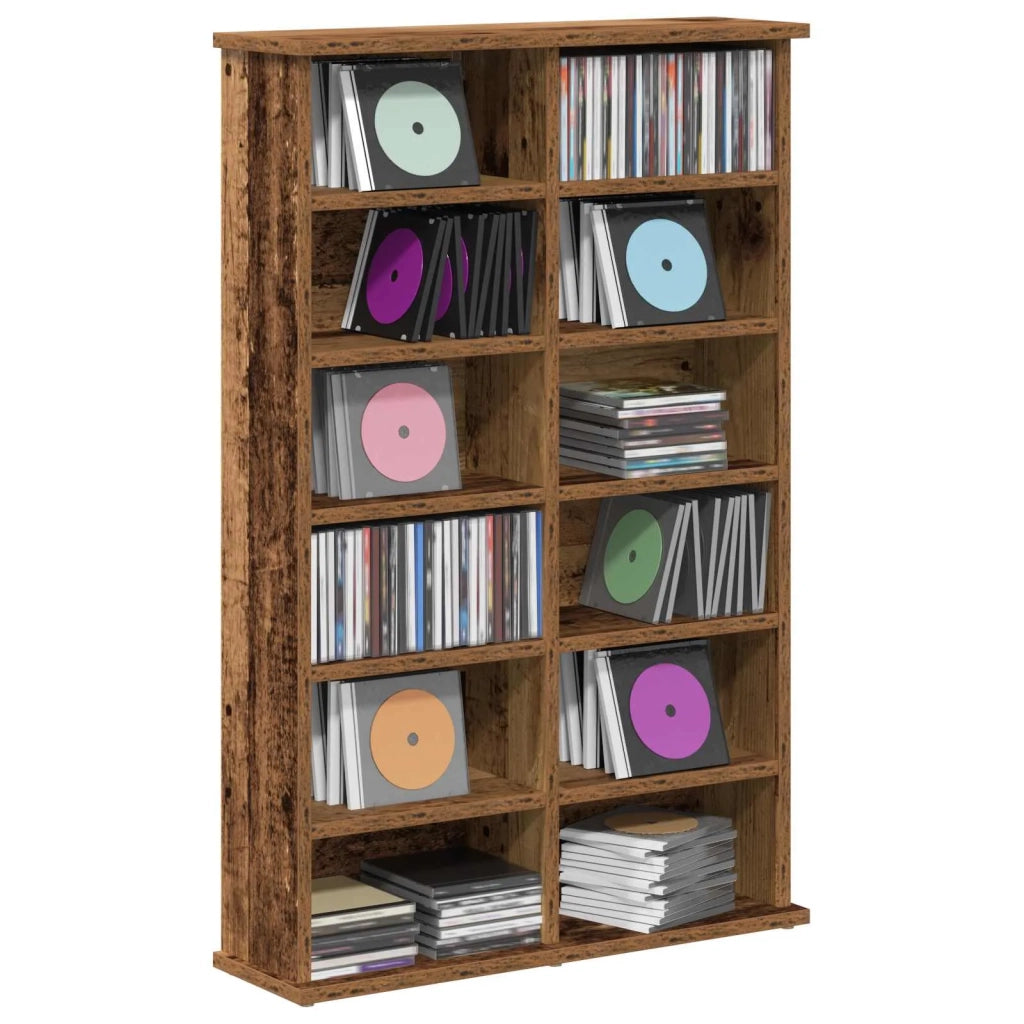 Mobile per CD Legno antico 60 x 17 x 92 cm Legno ingegnerizzato 8012742