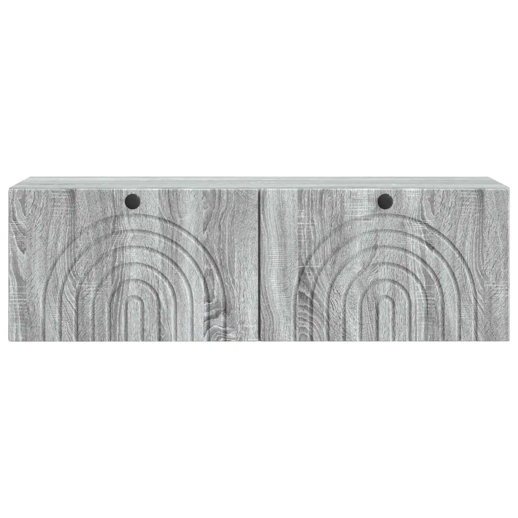 Mobile Porta TV da Muro Grigio Sonoma 98 x 31 x 30 cm