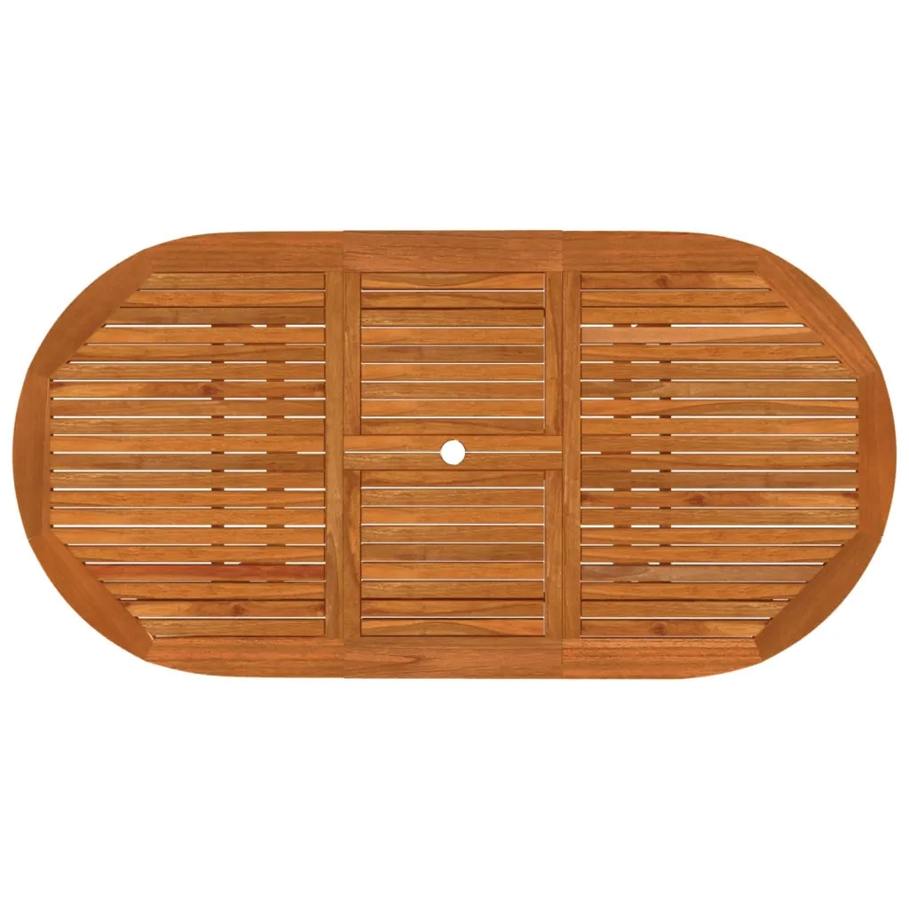Set da Pranzo per Giardino 5 pz in Legno Massello di Eucalipto 3087335