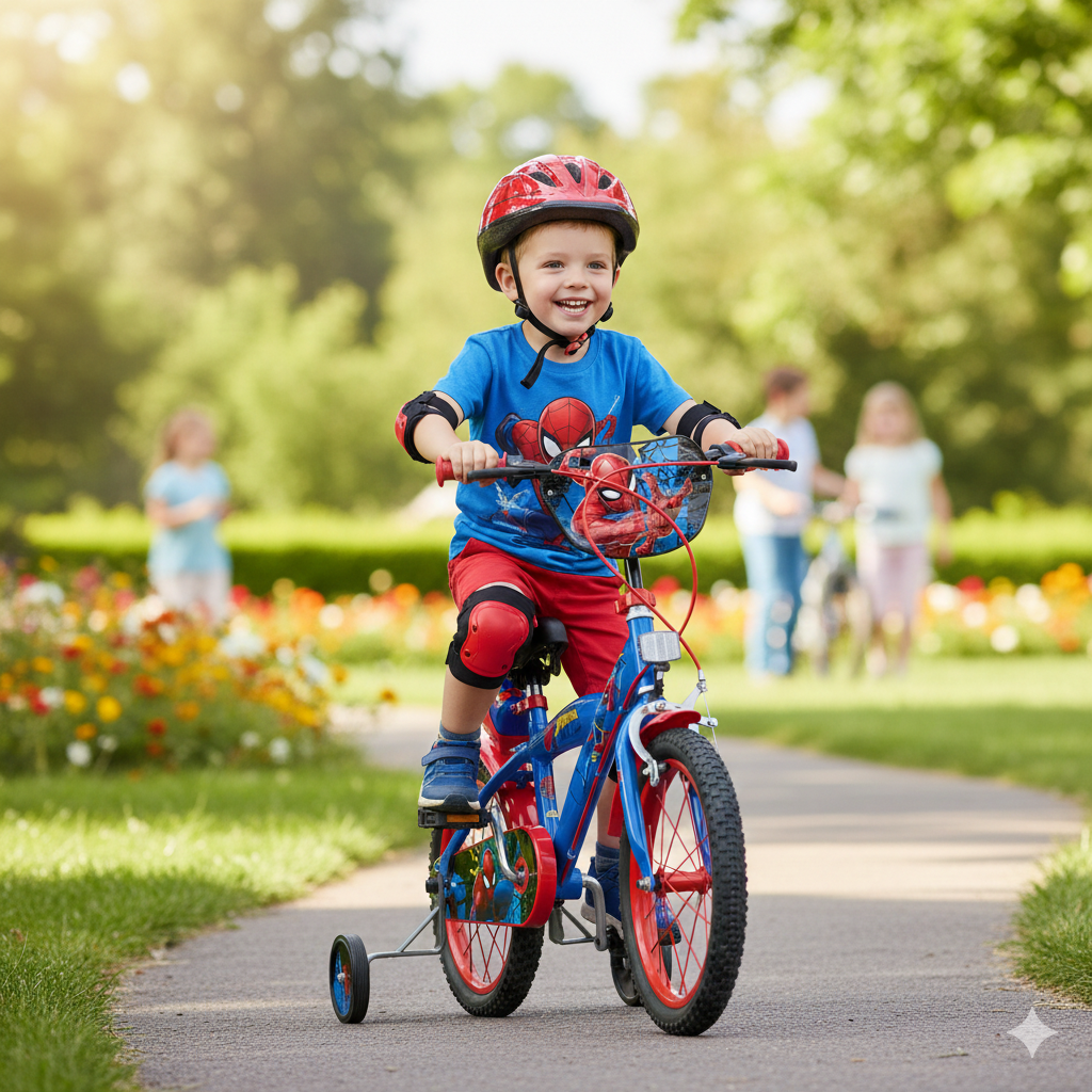 Bicicletta per Bambino 14’’ Freni Caliper con Licenza Marvel Spiderman