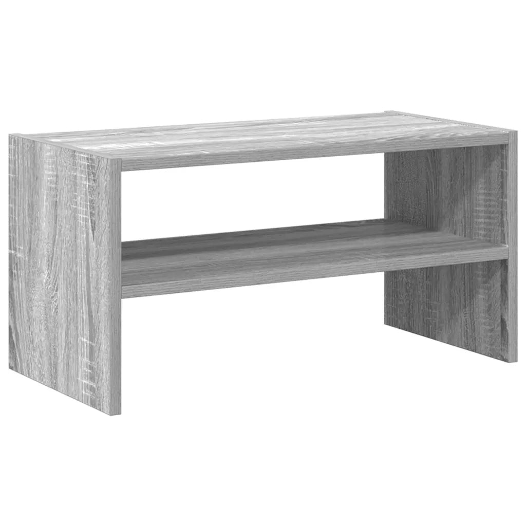 Scarpiera Impilabile-Scaffale per scarpe Grigio Sonoma 60x30x30,5 cm