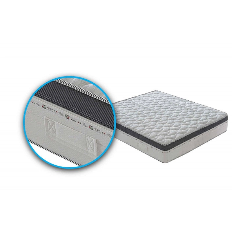 Materasso “Sorrento” a molle insacchettate e memory foam 7cm a 13 Zone Differenziate - 140x190