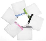 Wascorsa mini a rete 6 waschetti protezione per biancheria da bagno pieghevole per viaggiare waschetta a rete per reggiseno