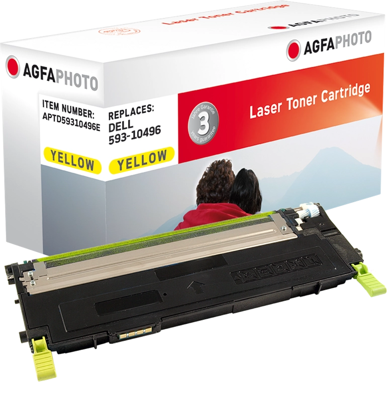 ORIGINAL Agfa Photo toner giallo APTD59310496E ~1000 Seiten Agfa Photo 593-10496