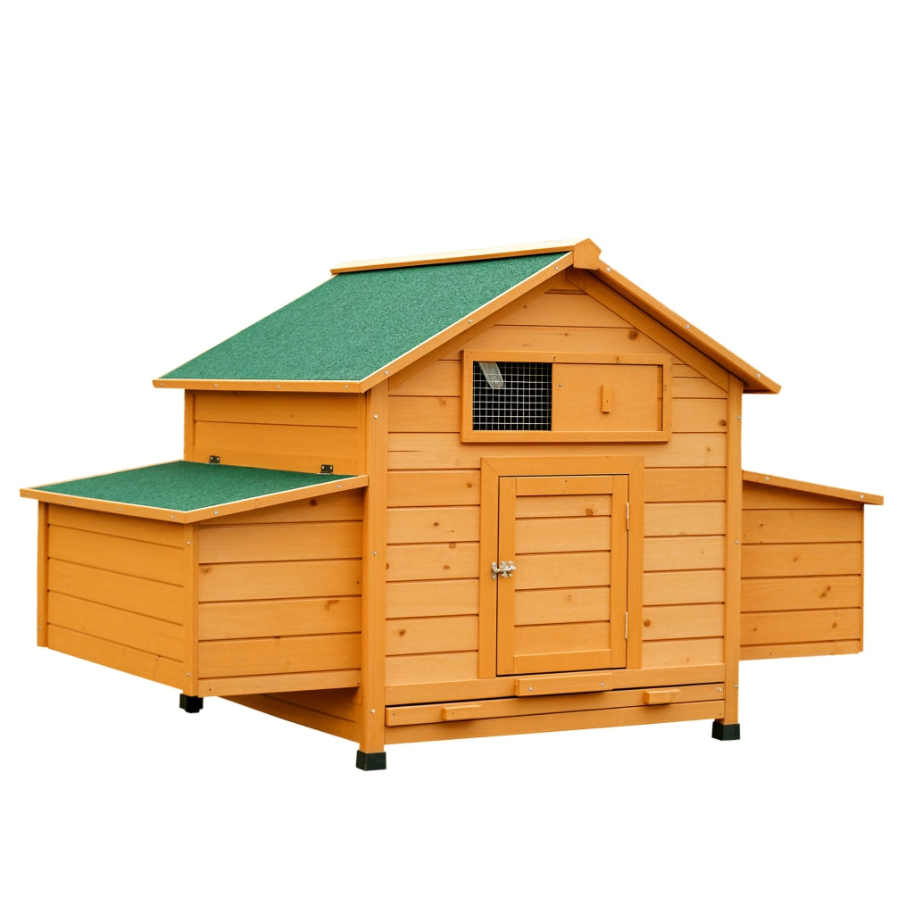 Pollaietto per 4 galline in legno ¨C zephmum ¨C giallo