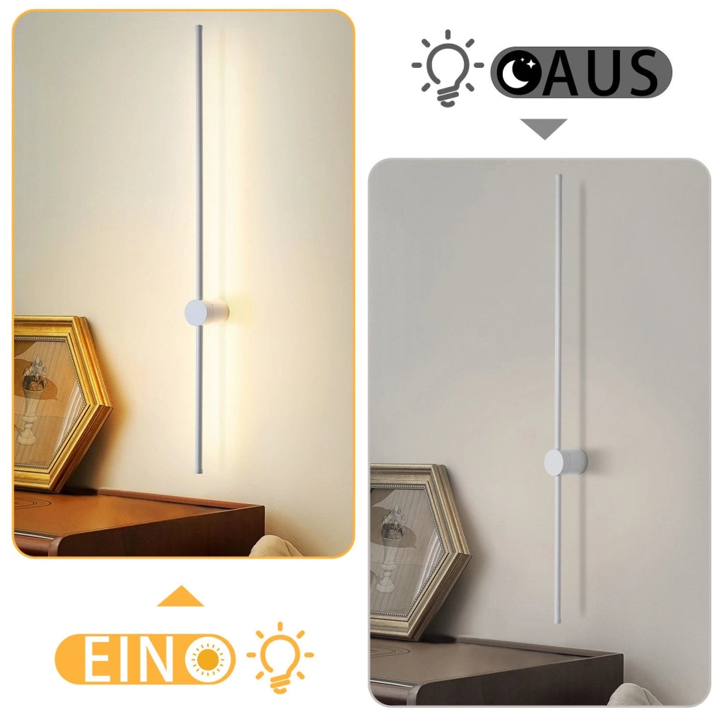 ZMH Applique a LED da interno 100CM lampada da corridoio bianca moderna 3000K per soggiorno