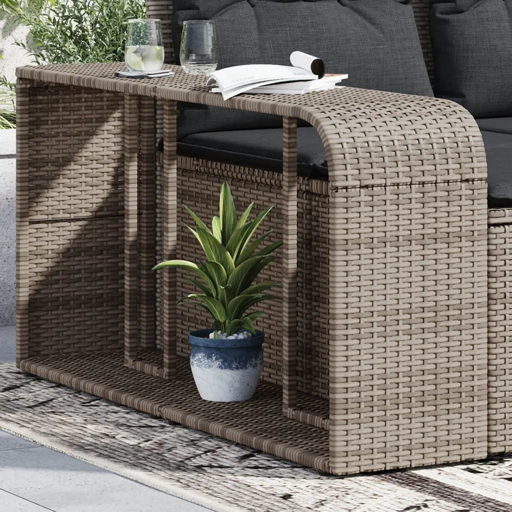 Scaffali Portaoggetti 2 pz in Polyrattan Grigio CFW4066576
