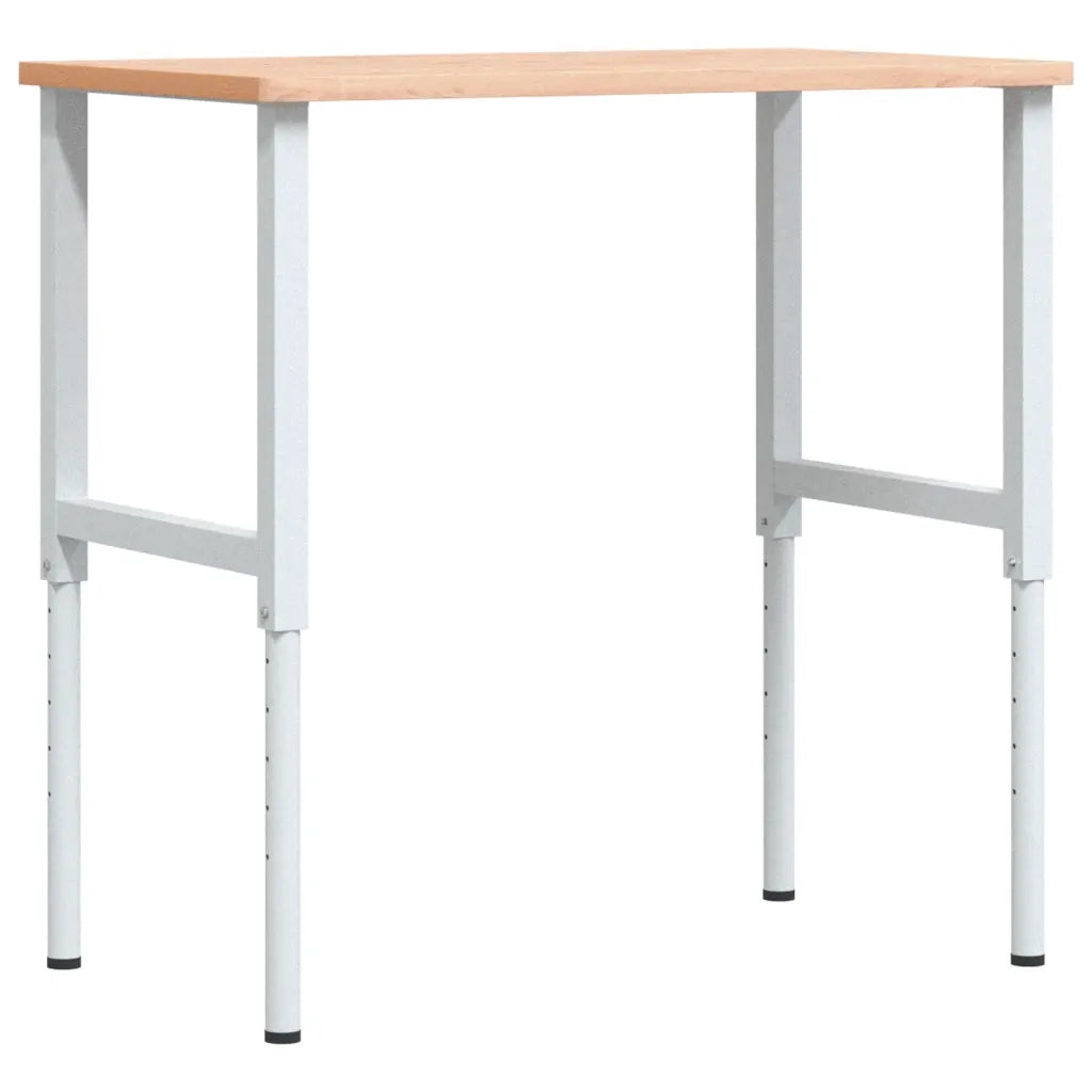 Banco da Lavoro 100x60x(71,5-98) cm Legno Faggio Rettangolare