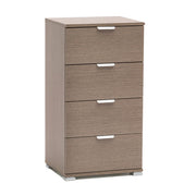MOBILETTO A CASSETTIERA CON 4 CASSETTI ROVERE GRIGIO 45 X 38 X H85 CM
