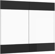 Frontale cucina R-Line, Nero lucido, 79.2 x 59 cm frontale del mobile per pensile con vetro