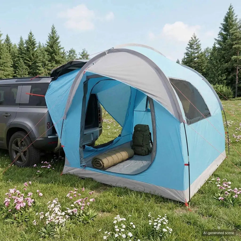 Tenda da auto Blu 239 x 210 x 210 cm Poliestere e Acciaio 42028536