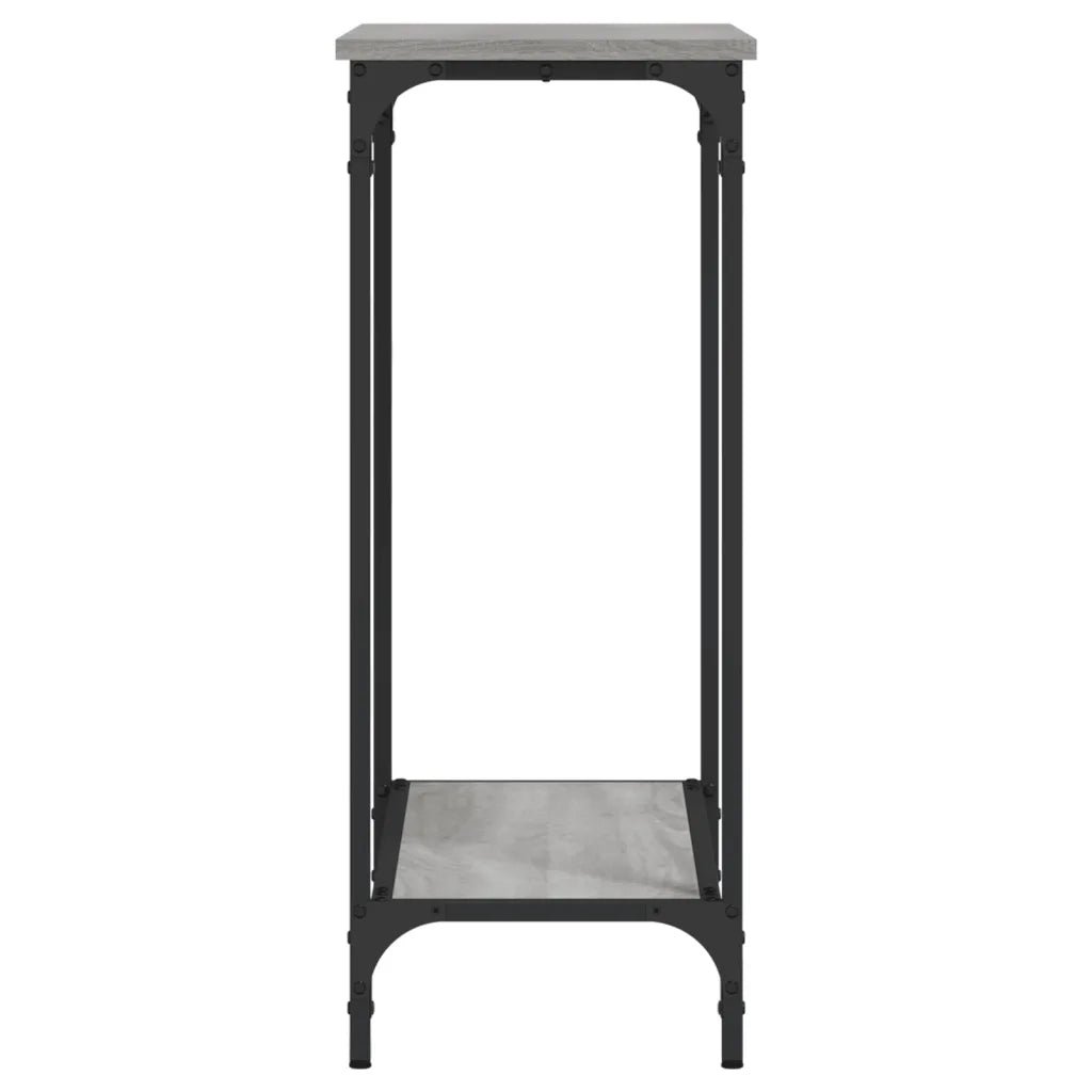 Tavolino Consolle Grigio Sonoma 75x30,5x75 cm Legno Multistrato 837710