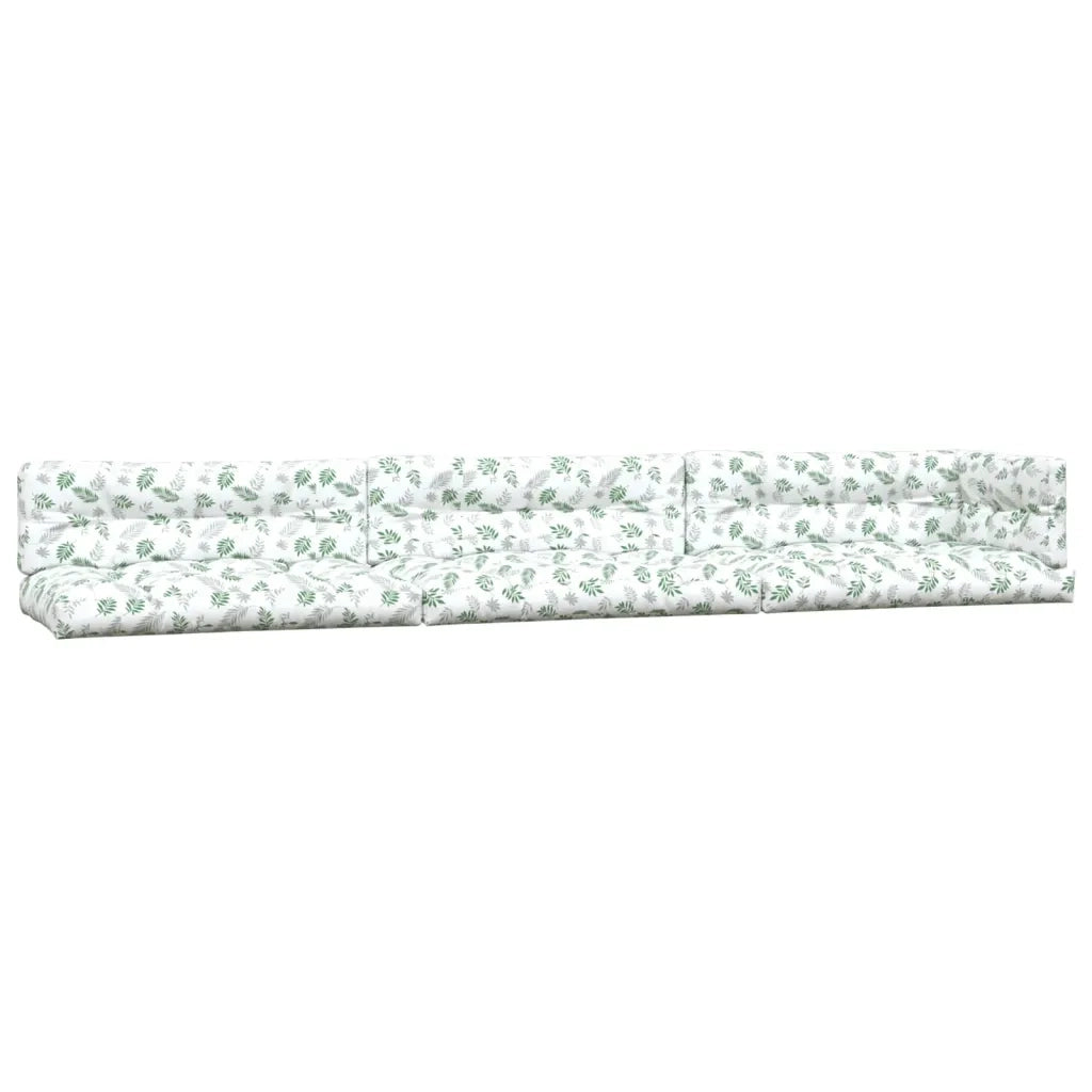 Cuscini per Pallet 7 pz Motivo a Foglie Tessuto 3188921